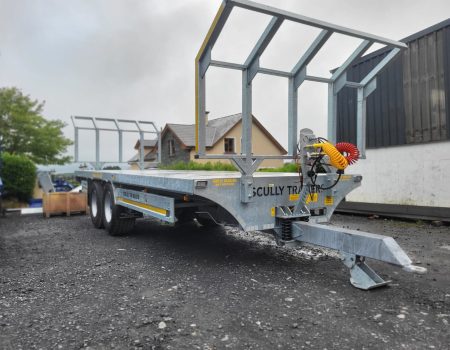galvanised bale trailer